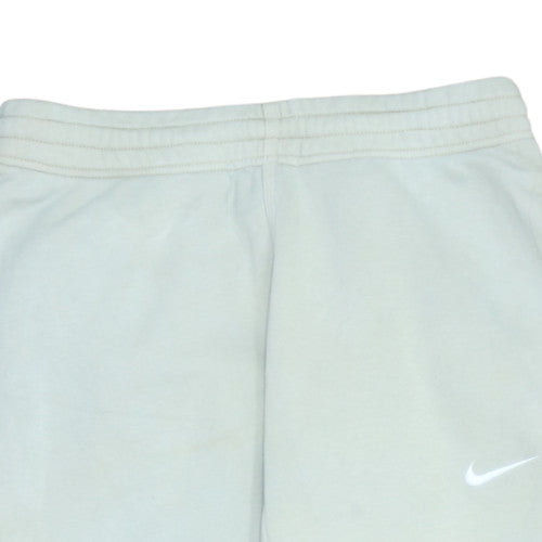 Nike Men Beige Fleece Jogger Trousers M Regular Fit
