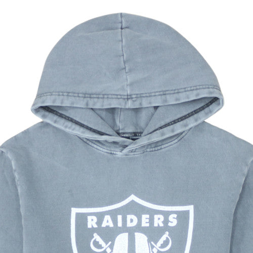 Factorie Men’s Grey Raiders Pullover Hoodie Small Fleece Logo Top
