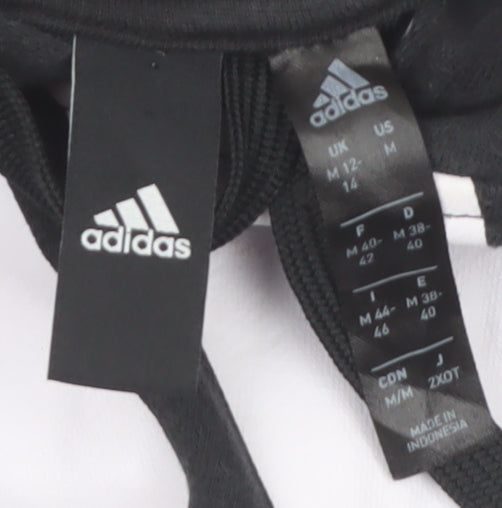Adidas Women’s Black Pullover Hoodie Size M Regular Fit Logo