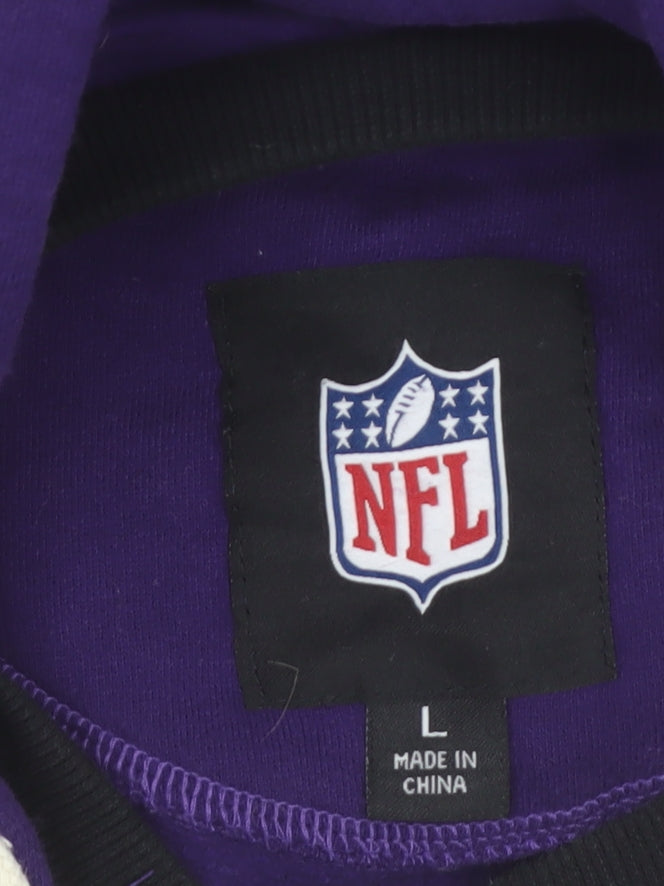 NFL Baltimore Ravens Men’s Purple Pullover Hoodie Size L