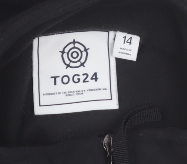 TOG24 Women's Black Fleece Full Zip Jacket Size 14