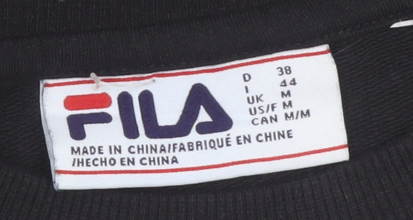 Fila Men's Black Crew Neck Pullover Sweatshirt Size M