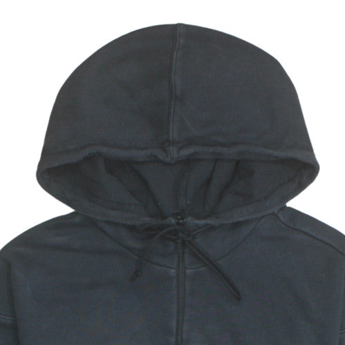 adidas Men's Black Pullover Hoodie S Fleece 1/4 Zip Trefoil Logo