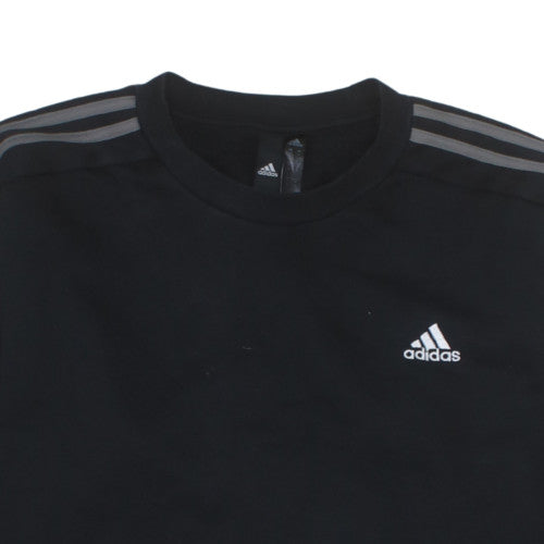 Adidas Men's Black XL Crew Neck Pullover Sports Sweatshirt