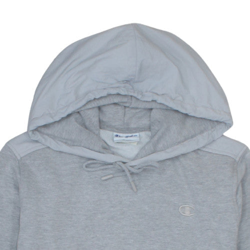 Champion Men's Grey Pullover Hoodie M Regular Fit Sports Fleece