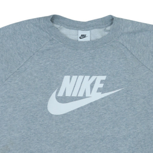Nike Men's Grey XL Crew Neck Pullover Sweatshirt Graphic Logo