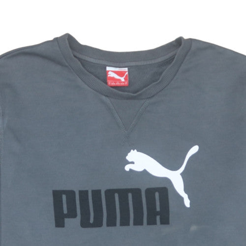 Puma Men's Grey XL Crew Neck Pullover Sweatshirt