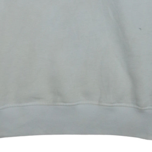 Tommy Jeans Men's White Logo Crew Neck Sweatshirt Size M