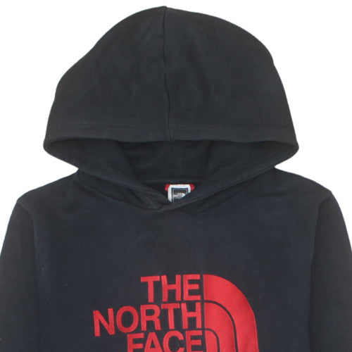 The North Face Boys Black XL Pullover Hoodie 100% Cotton Logo Sweatshirt