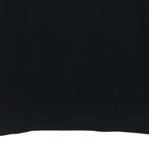 Napapijri Mens Black Logo Crew Neck Sweatshirt Size L