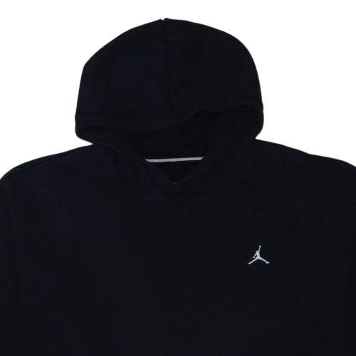 Jordan Unisex Black XXL Pullover Hoodie Fleece Cotton Blend