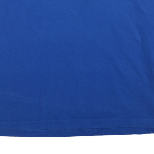 Quiksilver Men’s Blue XL Cotton Short Sleeve Polo Shirt