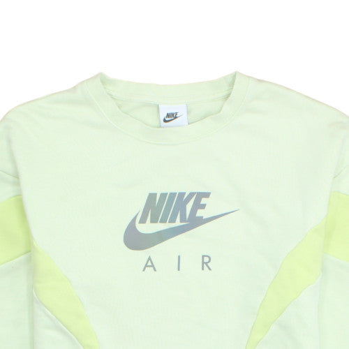 Nike Girls Green Air Logo Pullover Sweatshirt L 146-156cm