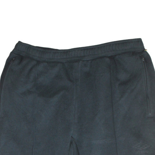 Umbro Men's Black L Fleece Track Pants with Side Stripe