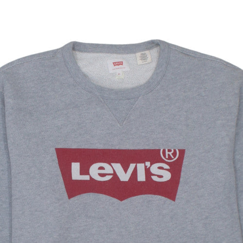 Levi's Men's Grey XL Crew Neck Pullover Sweatshirt
