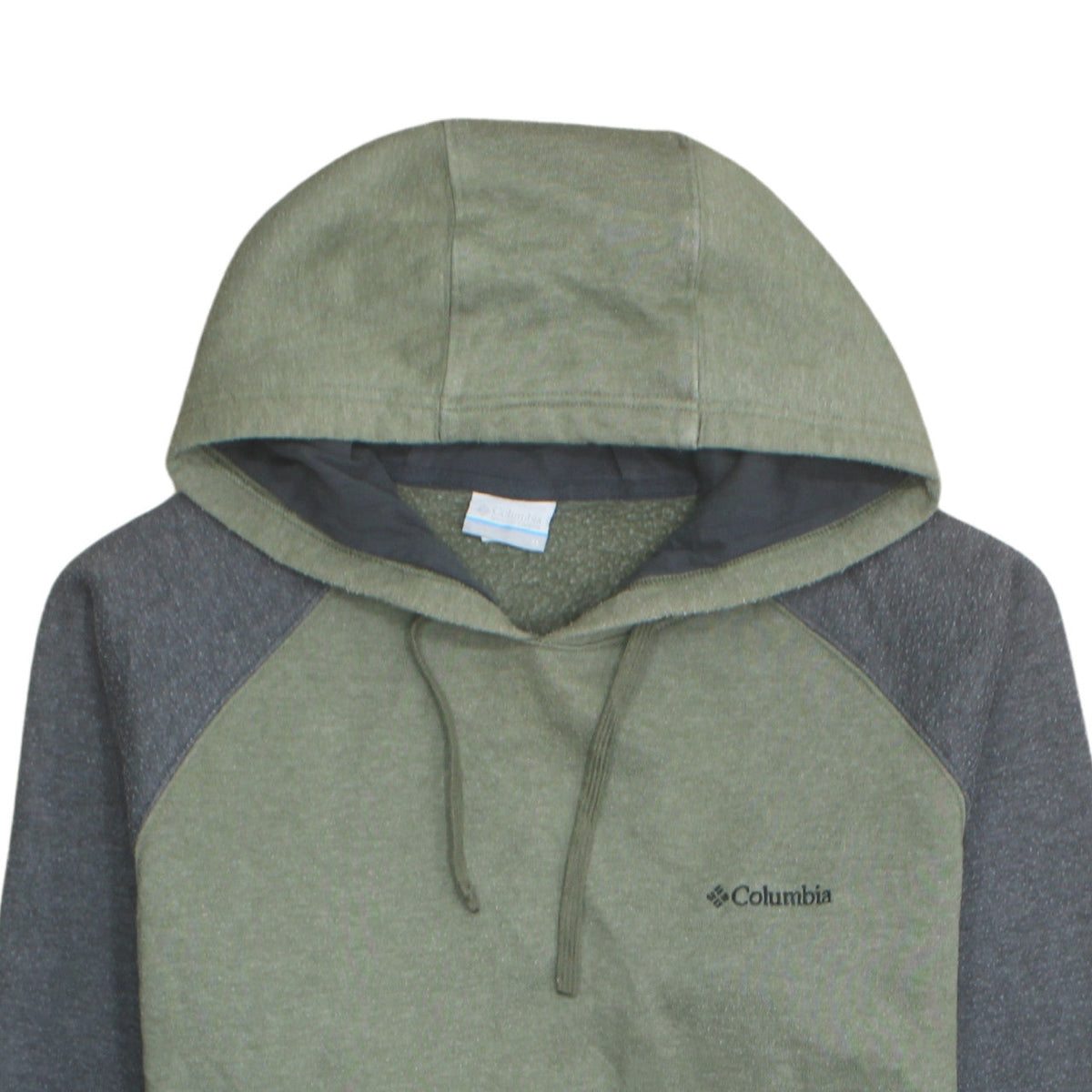 Columbia Men’s Green Pullover Hoodie M Outdoor Fleece Sweatshirt