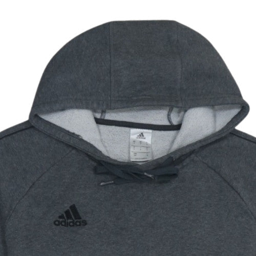Adidas Men's Grey Pullover Hoodie Small Regular Fit Fleece