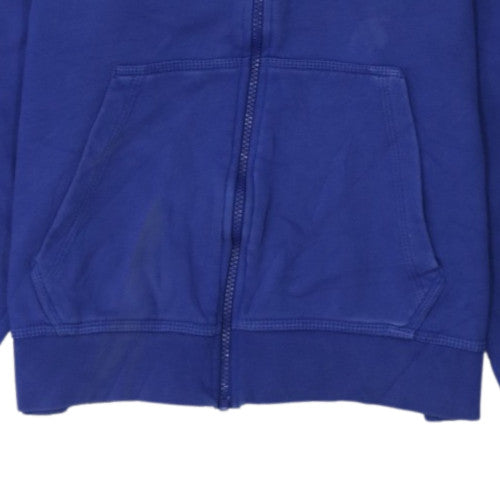 Nike Men's Blue Full Zip Fleece Sweatshirt L
