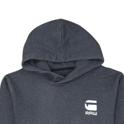 G-Star RAW Men's Grey Pullover Hoodie M Long Sleeve Logo Casual