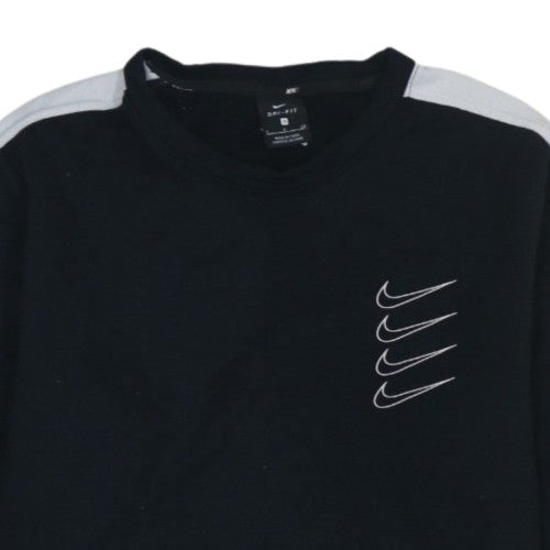 Nike Men's Black S Dri-Fit Crew Neck Pullover Sweatshirt