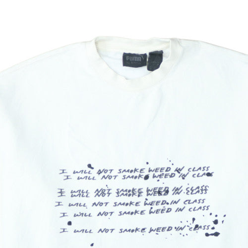Puma by Rihanna Womens White Graphic Pullover Sweatshirt UK 10 - Fenty Edition