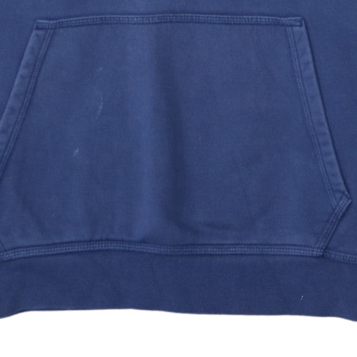 Nike Men's Blue Pullover Hoodie Medium Sports Fleece Sweatshirt