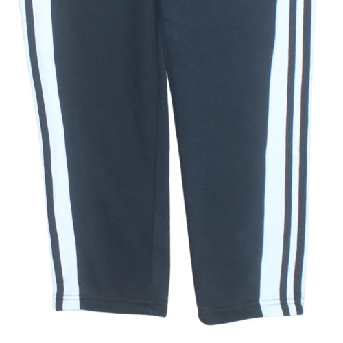 Adidas Men Black XL Jogger Trousers with Stripes
