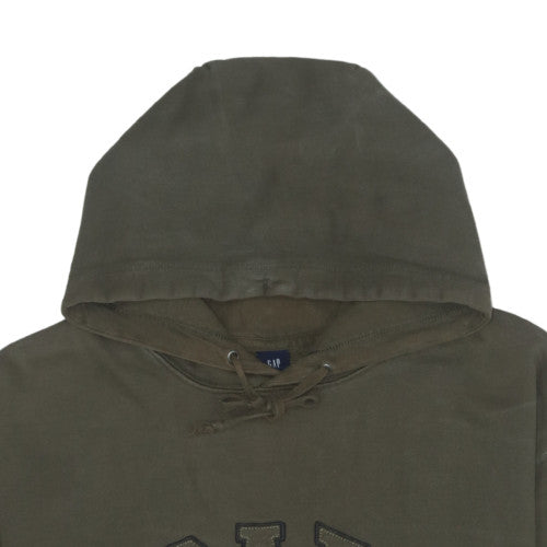 GAP Men's Green Logo Pullover Hoodie Size L Regular Fit
