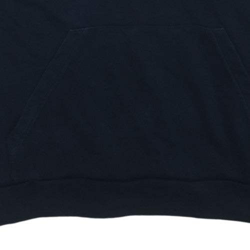 Adidas Boys Black Pullover Hoodie Sweatshirt Size 13-14 Years Cotton Blend