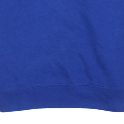 Adidas Women Blue Crew Neck Pullover Sweatshirt Size 6