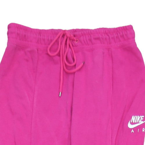 Nike Air Womens Pink Jogger Sweatpants Small Cotton Blend