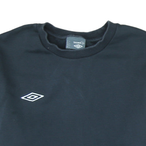 Umbro Men's Black L Pullover Sweatshirt Crew Neck Fleece