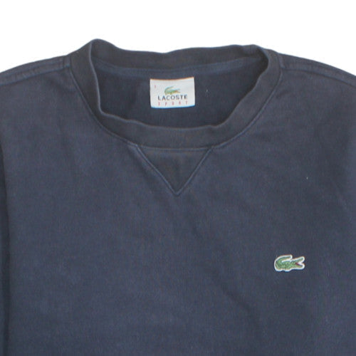 Lacoste Sport Men's Navy Cotton Crew Neck Sweatshirt Size M