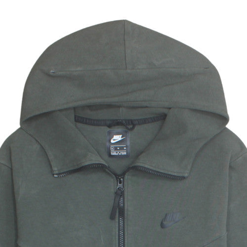 Nike Men's Grey Full Zip Hoodie XL Cotton Blend Fleece