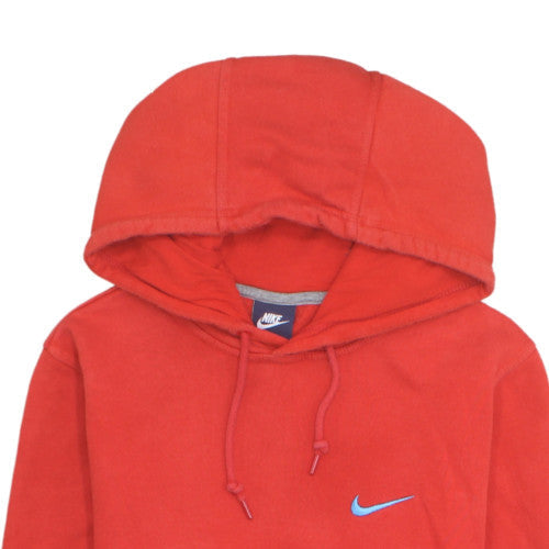 Nike Men's Red Pullover Hoodie L Regular Fit Sports Fleece
