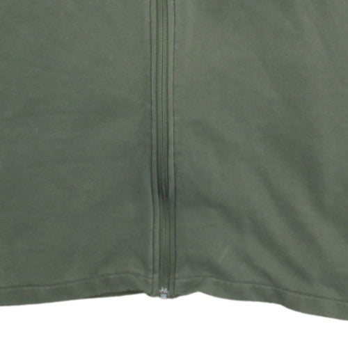 Puma Men's Green Full Zip Hoodie L Sports Fleece Sweatshirt