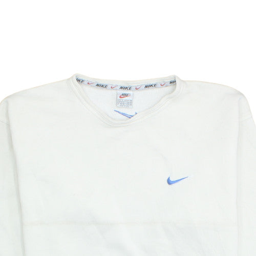 Nike Men's White XL Pullover Sweatshirt Vintage Sportswear