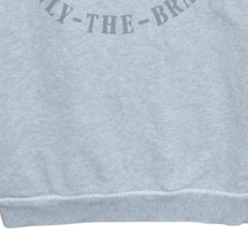 Diesel Men’s Grey Crew Neck Graphic Print Sweatshirt M