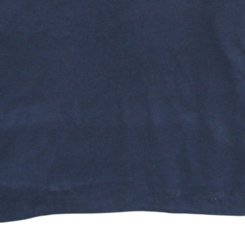 Napapijri Men's Blue Long Sleeve Cotton Button-Up Polo Shirt Size 36