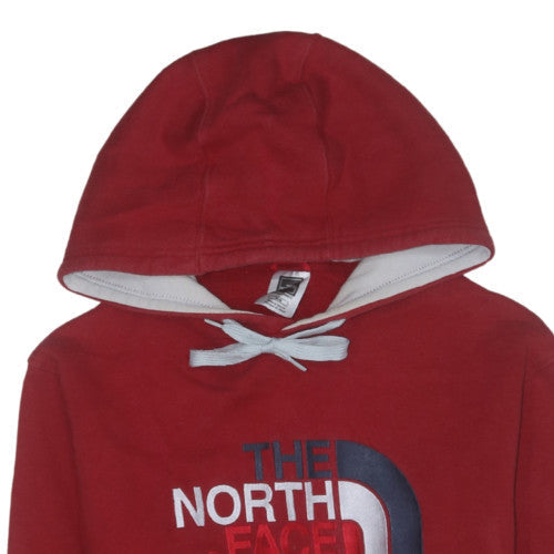 The North Face Mens Red Pullover Hoodie Medium Fleece Outdoor