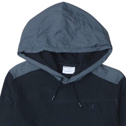 Champion Men's Black Pullover Hoodie Medium Regular Fit
