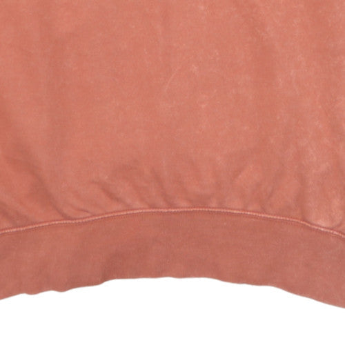 Nike Men's Brown Pullover Hoodie Small Fleece Logo Sweatshirt