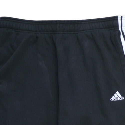 Adidas Men Black XL Jogger Fleece Sweatpants Regular Fit