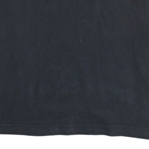 Adidas Men's Black Crew Neck Short Sleeve Graphic T-Shirt Size M
