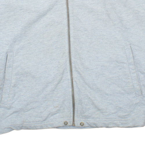 Nike Men's Grey Full Zip Hoodie Size M Regular Fit Fleece Sweatshirt