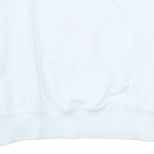 Nike Men's White Crew Neck Pullover Sweatshirt Size M