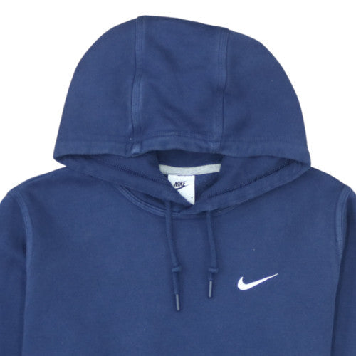 Nike Men's Blue Pullover Hoodie M Regular Fit Fleece Sweatshirt