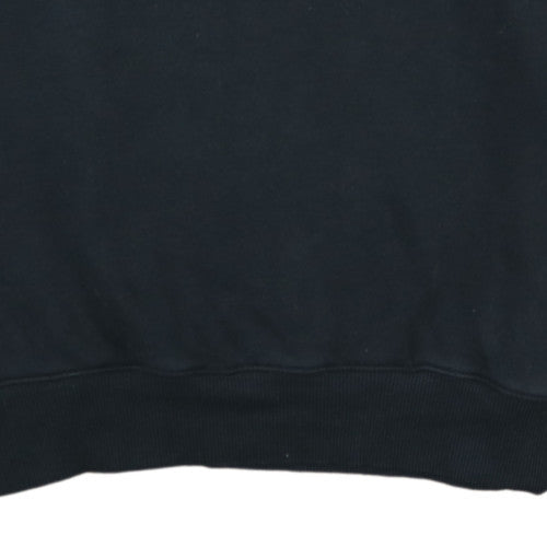 Reebok Men's Black 1/4 Zip Fleece Sweatshirt Size L