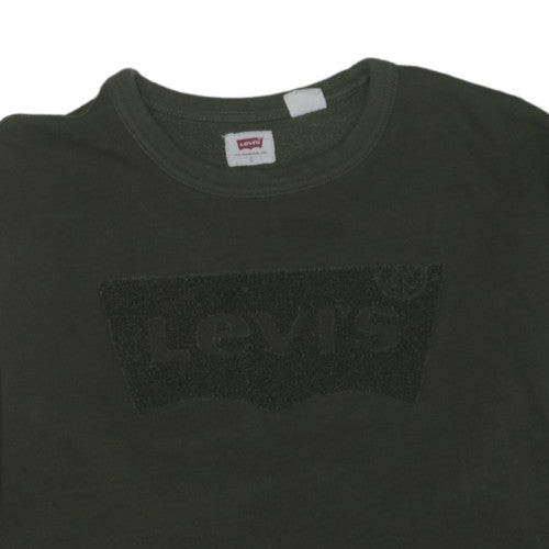 Levi's Men's Green Crew Neck Pullover Sweatshirt Size L