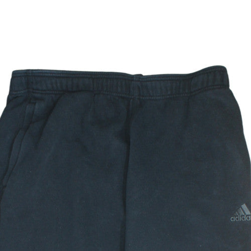 Adidas Womens Black L Jogger Fleece Sweatpants Casual Elastic Waist